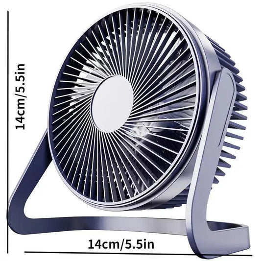 Quiet USB Mini Table Fan with Powerful Cooling - ShopKart