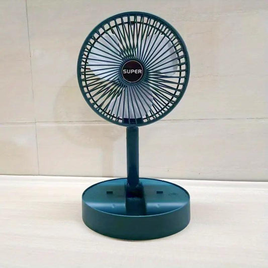 Portable Quiet Fan: 6-Inch Folding, Adjustable, USB Charging, 3 Speeds, Long Battery Life - ShopKart