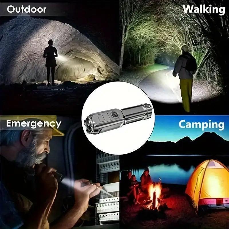 500 Lumen Rechargeable LED Flashlight - ShopKart