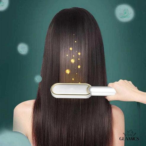 IONIC 4-IN-1 HAIR STRAIGHTENER BRUSH WITH KERATIN INDIA - ShopKart